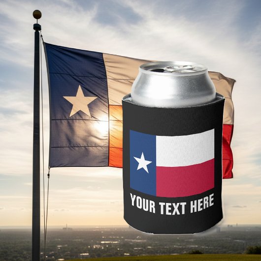 Texas Flagge kann Kühler | Texanischer Bierhalter Dosenkühler