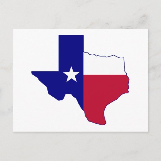 Texas-Flagge Karte (Vorderseite)