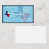 Texas Flagge-Karte Visitenkarte (Vorne/Hinten)
