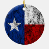 Texas-Flagge Keramikornament (Hinten)