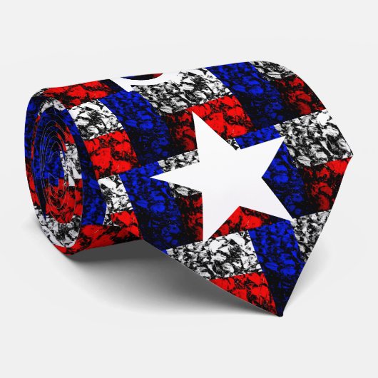 Texas-Flagge Krawatte (Gerollt)