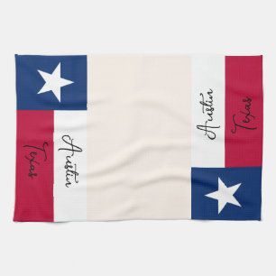 Texas-Flagge Küchenhandtuch Geschirrtuch
