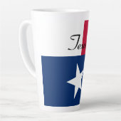Texas-Flagge Latte Tasse (Linke Ecke)