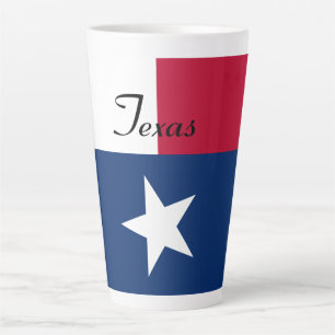 Texas-Flagge Latte Tasse