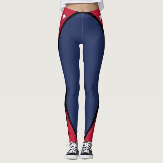 Texas-Flagge Leggings (Vorderseite)