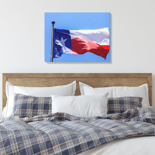 Texas-Flagge Leinwanddruck (Insitu (Schlafzimmer))