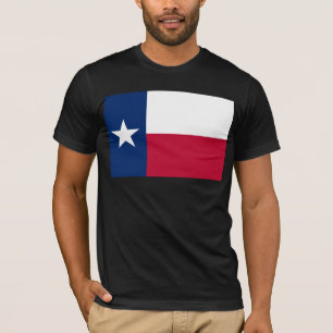 Texas-Flagge: Longhorns, der texanische Lone-Star- T-Shirt