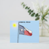 Texas-Flagge, Lubbock, Texas Postkarte (Stehend Vorderseite)