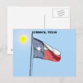 Texas-Flagge, Lubbock, Texas Postkarte (Vorne/Hinten)