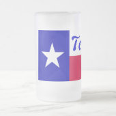 Texas-Flagge Mattglas Bierglas (Mittel)