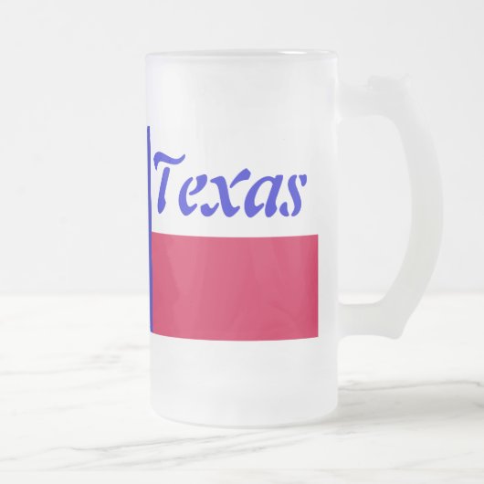 Texas-Flagge Mattglas Bierglas (Rechts)