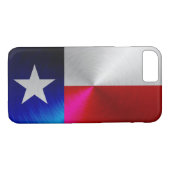 Texas-Flagge; Metallblick iPhone 7 Fall Case-Mate iPhone Hülle (Rückseite (Horizontal))