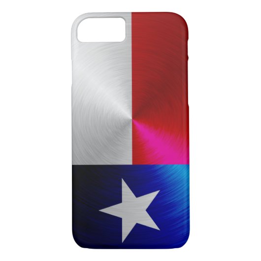 Texas-Flagge; Metallblick iPhone 7 Fall Case-Mate iPhone Hülle (Rückseite)