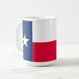 Texas-Flagge mit Bluebonnets, Tasse