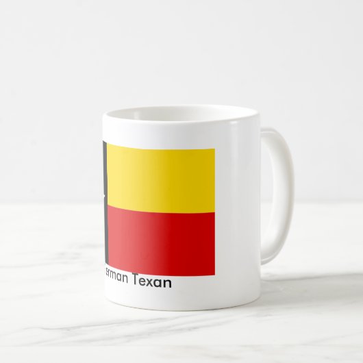 Texas-Flagge mit deutscher Flagge färbt Tasse (VorderseiteRechts)