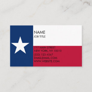 Texas-Flagge Modern Visitenkarte
