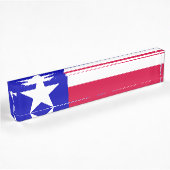 Texas-Flagge Namensplakette