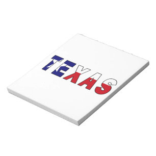 Texas-Flagge Notizblock