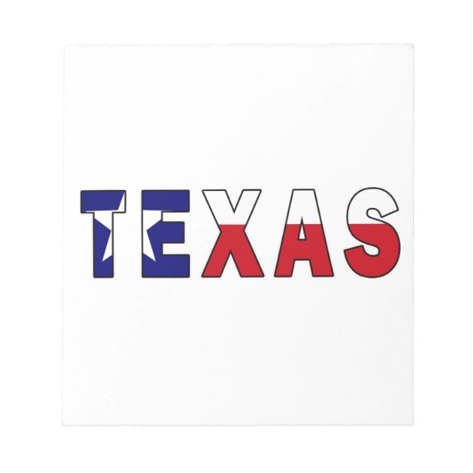 Texas-Flagge Notizblock (Vorderseite)