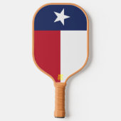 Texas-Flagge Pickleball Schläger (Rückseite)