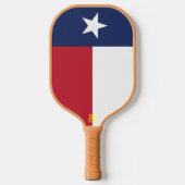 Texas-Flagge Pickleball Schläger (Vorderseite)