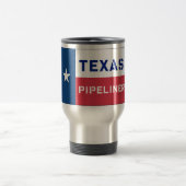 Texas-Flagge Pipeliner Reise-Tasse Reisebecher (Mittel)