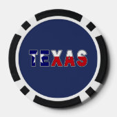 Texas-Flagge Pokerchips (Rückseite)