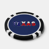 Texas-Flagge Pokerchips (Einzeln)