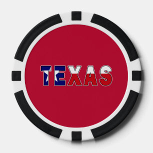 Texas-Flagge Pokerchips
