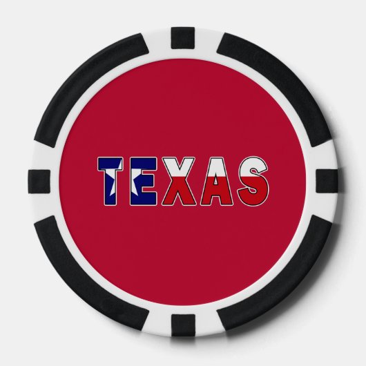 Texas-Flagge Pokerchips (Vorderseite)