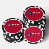 Texas-Flagge Pokerchips (Stapel)