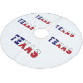 Texas-Flagge Polyester Weihnachtsbaumdecke (Schrägansicht)