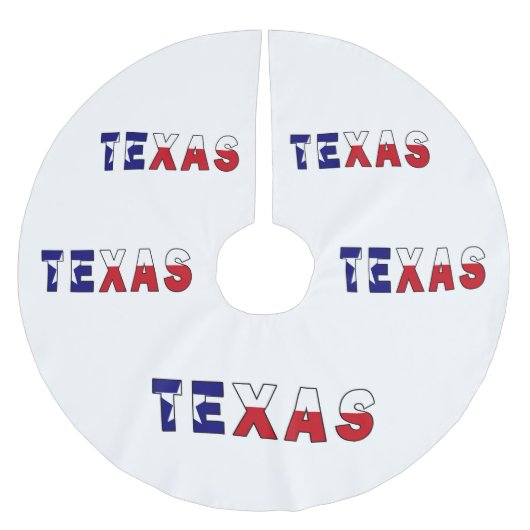 Texas-Flagge Polyester Weihnachtsbaumdecke (Vorderseite)