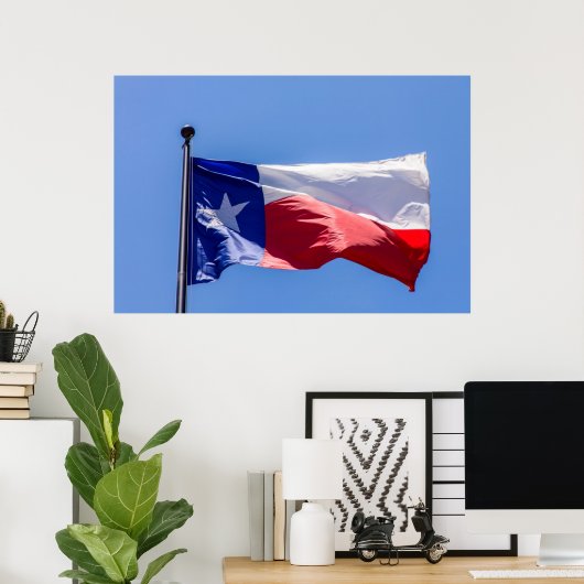 Texas-Flagge Poster (Heimbüro)