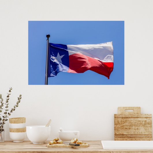 Texas-Flagge Poster (Küche)