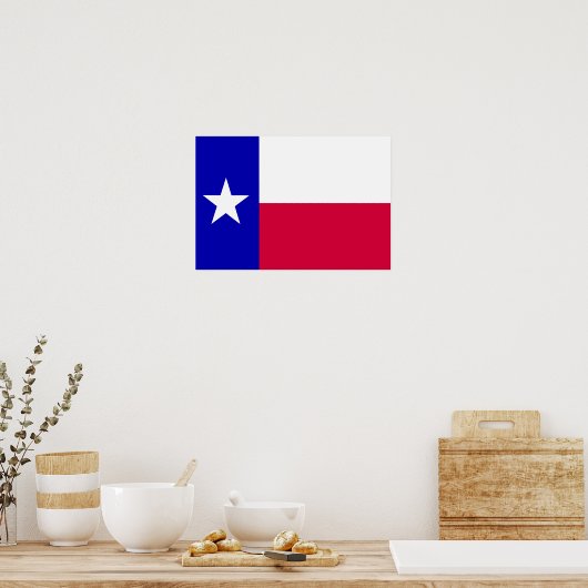 Texas-Flagge Poster (Küche)