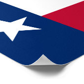 Texas-Flagge Poster (Ecke)