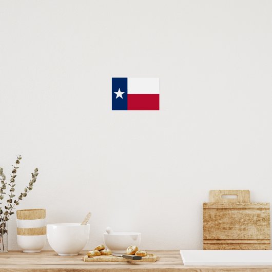 Texas-Flagge Poster (Küche)