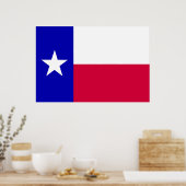 Texas-Flagge Poster (Küche)