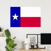 Texas-Flagge Poster (Heimbüro)