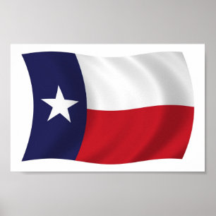 Texas-Flagge Poster Druck