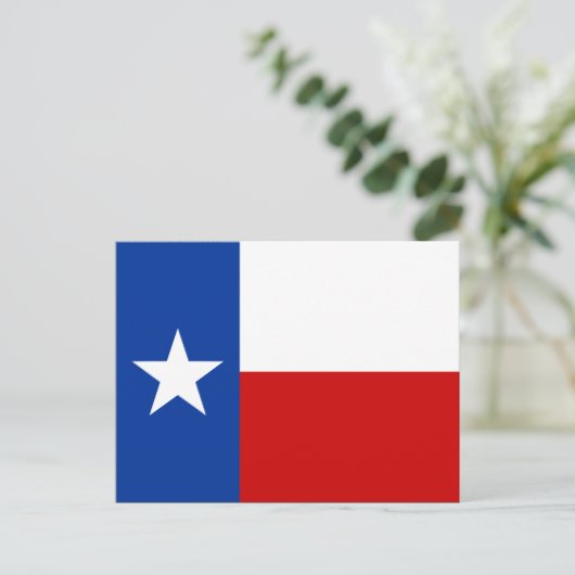 texas-Flagge Postkarte (Stehend Vorderseite)