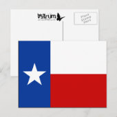 texas-Flagge Postkarte (Vorne/Hinten)