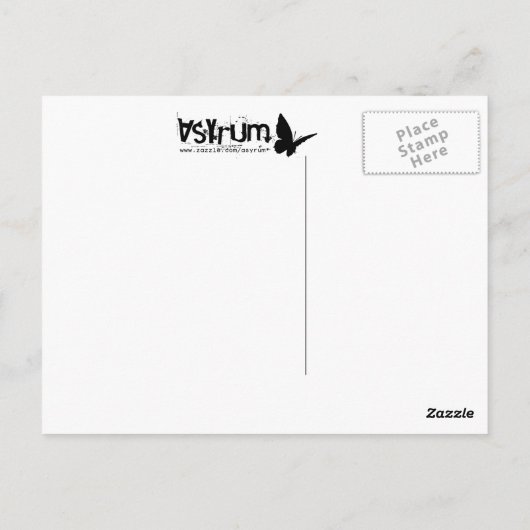 texas-Flagge Postkarte (Rückseite)