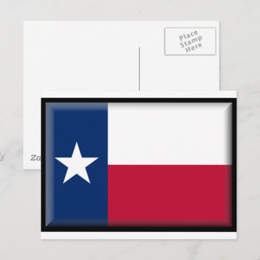 Texas-Flagge Postkarte (Vorne/Hinten)