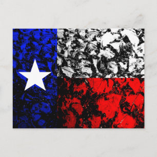 Texas-Flagge Postkarte