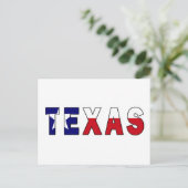 Texas-Flagge Postkarte (Stehend Vorderseite)