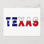 Texas-Flagge Postkarte (Vorderseite)