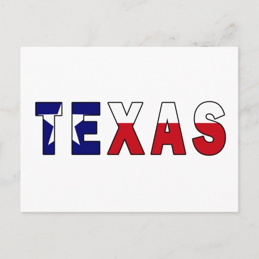 Texas-Flagge Postkarte (Vorderseite)