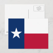 Texas-Flagge Postkarte (Vorne/Hinten)